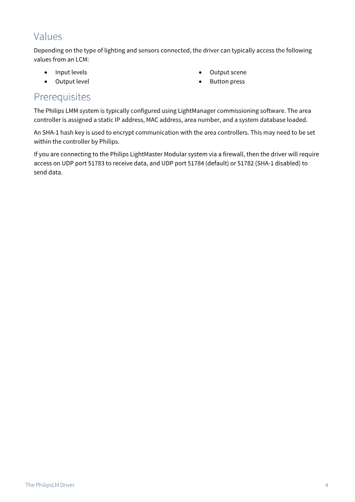 Preview thumbnail of page 4 of the PhilipsLM Driver Manual PDF document.